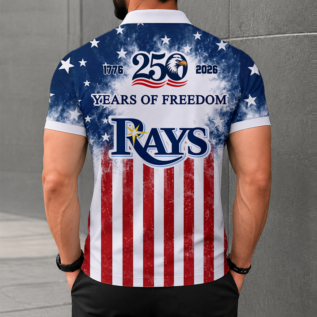 LIMITED EDITION - NEW CUSTOMIZED MLB21 TBR TAMPA BAY RAYS POLO SHIRT, ZIP POLO SHIRT & T-SHIRTS