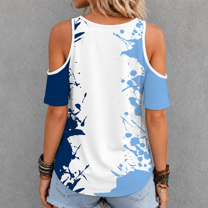 [FLASH SALE] NEW CUSTOMIZED MLB21 TBR TAMPA BAY RAYS CRISS CROSS V-NECK TOP