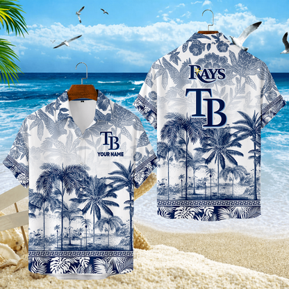 LIMITED EDITION - NEW CUSTOMIZED MLB21 TBR TAMPA BAY RAYS UNISEX HAWAIIAN SHIRT