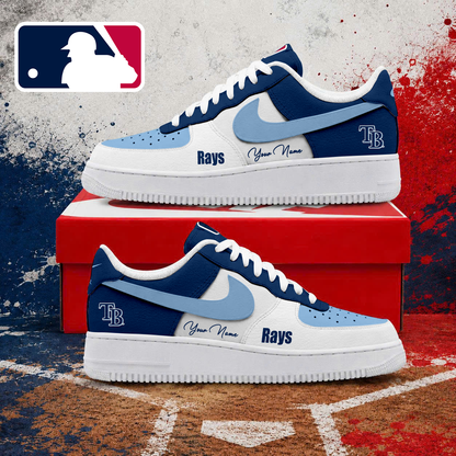 VIRAL EDITION - NEW CUSTOMIZED MLB21 TBR TAMPA BAY RAYS AF1 SHOES