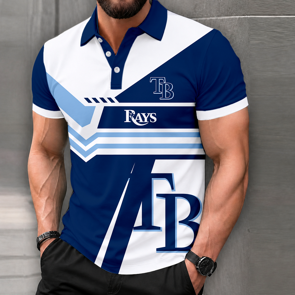 LIMITED EDITION - NEW CUSTOMIZED MLB21 TBR TAMPA BAY RAYS POLO SHIRT, ZIP POLO SHIRT & T-SHIRTS