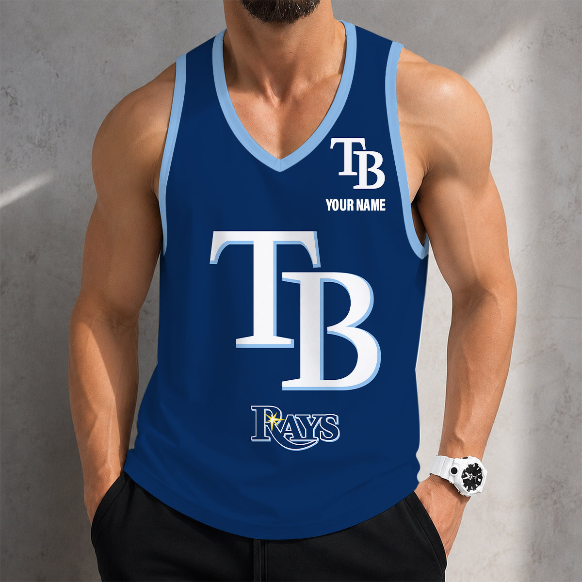 SPECIAL EDITION - NEW CUSTOMIZED MLB21 TAMPA BAY RAYS UNISEX TANK TOP