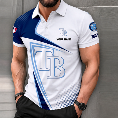 LIMITED EDITION - NEW CUSTOMIZED MLB21 TBR TAMPA BAY RAYS POLO SHIRT, ZIP POLO SHIRT & T-SHIRTS