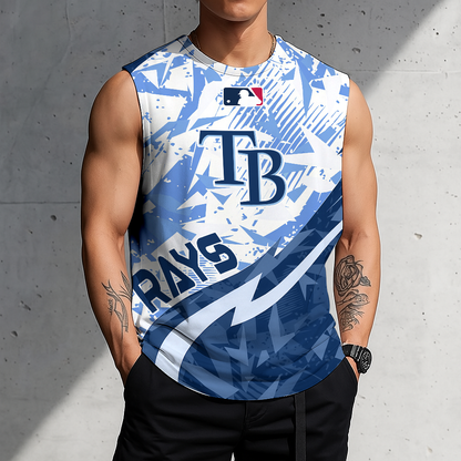 LIMITED EDITION - NEW CUSTOMIZED MLB21 TBR TAMPA BAY RAYS TANKTOP & GYM SHIRT