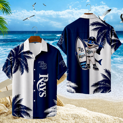 LIMITED EDITION - NEW CUSTOMIZED MLB21 TBR TAMPA BAY RAYS UNISEX HAWAIIAN SHIRT