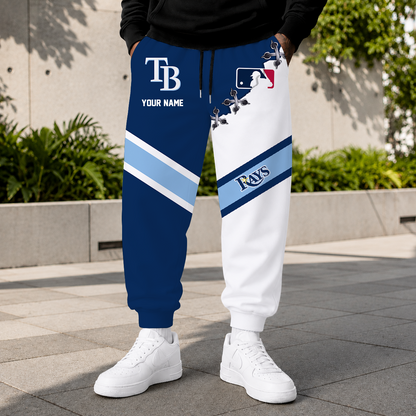 LIMITED EDITION - NEW CUSTOMIZED MLB21 TBR TAMPA BAY RAYS SWEATPANTS