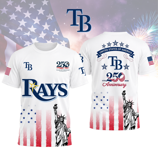 LIMITED EDITION - NEW CUSTOMIZED MLB21 TBR TAMPA BAY RAYS T-SHIRT, POLO SHIRT, ZIP POLO SHIRT, SWEATSHIRT, HOODIE & ZIP HOODIE