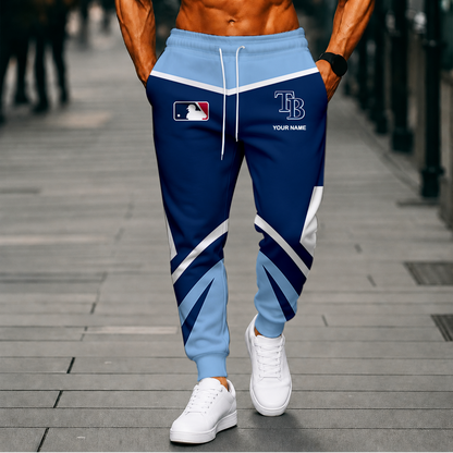 LIMITED EDITION - NEW CUSTOMIZED MLB21 TBR TAMPA BAY RAYS SWEATPANTS