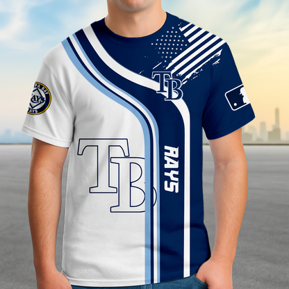 ELITE EDITION - NEW CUSTOMIZED MLB21 TBR TAMPA BAY RAYS POLO SHIRT, ZIP POLO SHIRT & T-SHIRTS