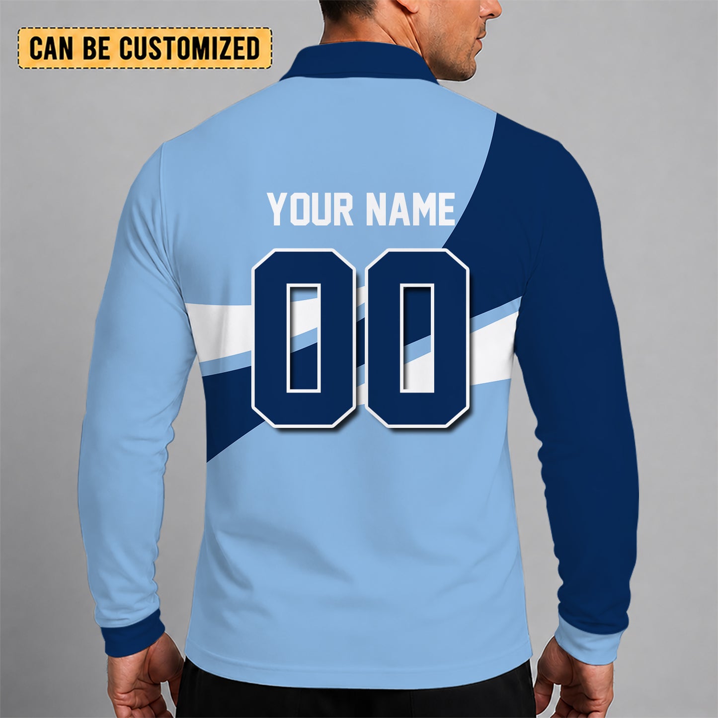 [FLASH SALE] NEW CUSTOMIZED MLB21 TBR TAMPA BAY RAYS MEN'S LONG SLEEVE POLO