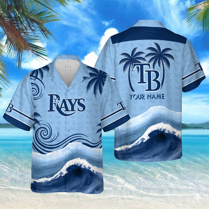 LIMITED EDITION - NEW CUSTOMIZED MLB21 TBR TAMPA BAY RAYS UNISEX HAWAIIAN SHIRT