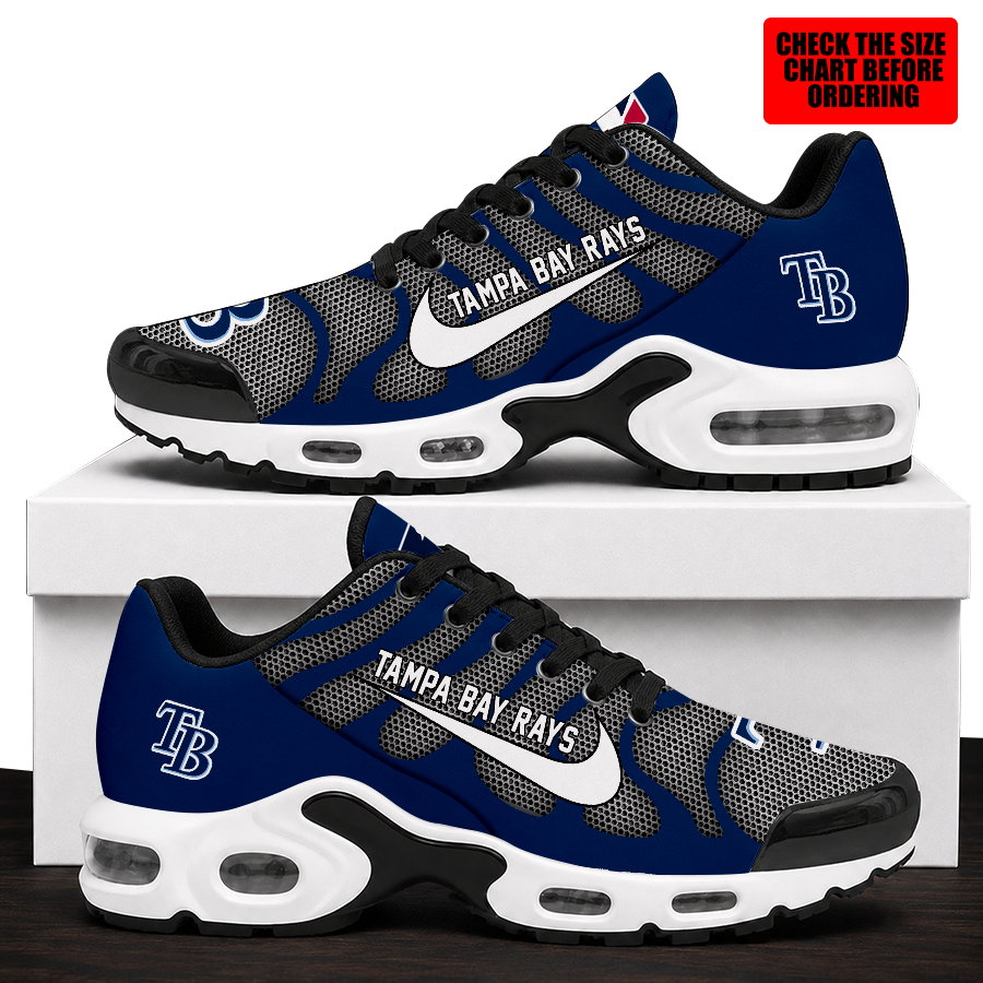 [FLASH SALE] NEW CUSTOMIZED MLB21 TBR TAMPA BAY RAYS AIR MAX PLUS SNEAKERS
