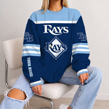 [FLASH SALE] NEW CUSTOMIZED MLB21 TBR TAMPA BAY RAYS UNISEX SWEATSHIRT