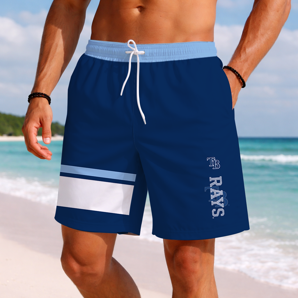 LIMITED EDITION - NEW PREMIUM MLB21 TBR TAMPA BAY RAYS BASEBALL SHORT PANTS