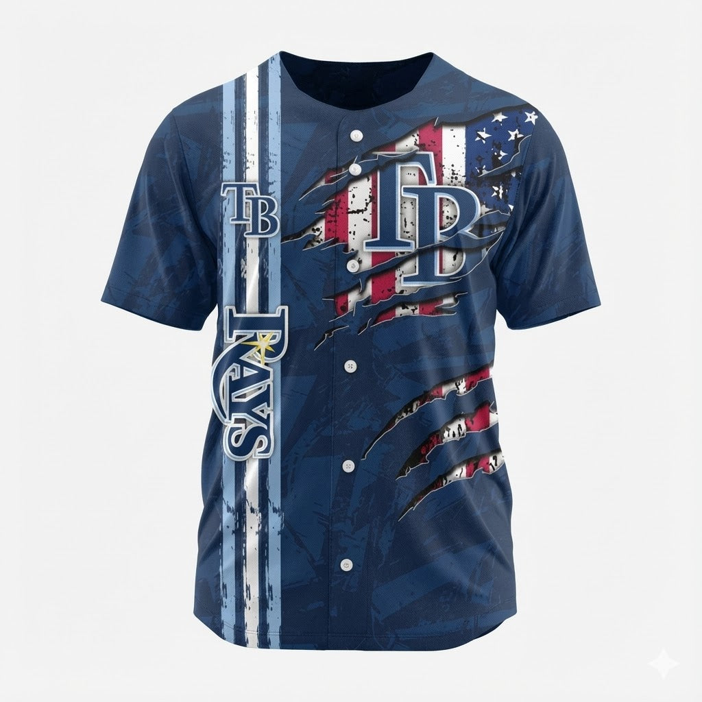 LIMITED EDITION - NEW CUSTOMIZED MLB21 TBR TAMPA BAY RAYS BASEBALL JERSEY