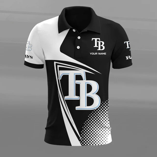 [FLASH SALE] NEW CUSTOMIZED MLB21 TBR TAMPA BAY RAYS POLO SHIRT
