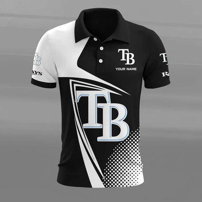 [FLASH SALE] NEW CUSTOMIZED MLB21 TBR TAMPA BAY RAYS POLO SHIRT