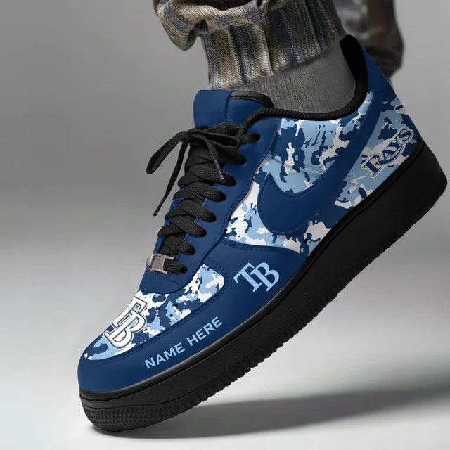 [FLASH SALE] NEW CUSTOMIZED MLB21 TBR TAMPA BAY RAYS AF1 SHOES