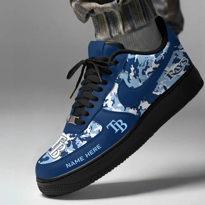 [FLASH SALE] NEW CUSTOMIZED MLB21 TBR TAMPA BAY RAYS AF1 SHOES