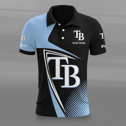[FLASH SALE] NEW CUSTOMIZED MLB21 TBR TAMPA BAY RAYS POLO SHIRT