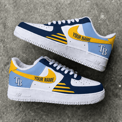 [FLASH SALE] NEW CUSTOMIZED MLB21 TBR TAMPA BAY RAYS AF1 SHOES