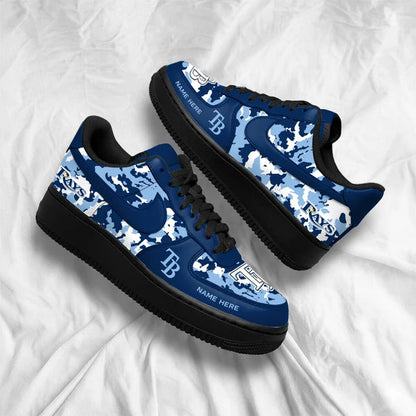 [FLASH SALE] NEW CUSTOMIZED MLB21 TBR TAMPA BAY RAYS AF1 SHOES