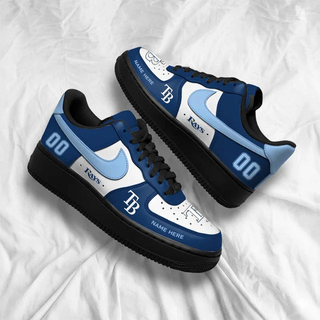 [FLASH SALE] NEW CUSTOMIZED MLB21 TBR TAMPA BAY RAYS AF1 SHOES