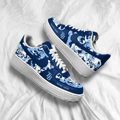 [FLASH SALE] NEW CUSTOMIZED MLB21 TBR TAMPA BAY RAYS AF1 SHOES