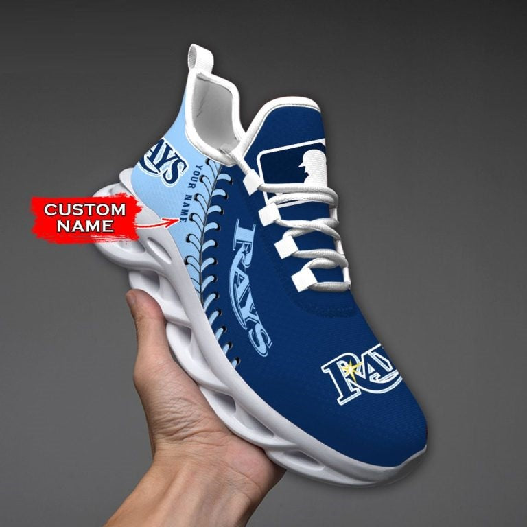 [FLASH SALE] NEW CUSTOMIZED MLB21 TBR TAMPA BAY RAYS MAX SOUL SHOES