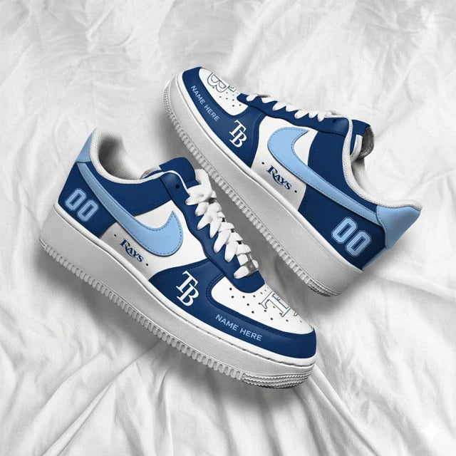 [FLASH SALE] NEW CUSTOMIZED MLB21 TBR TAMPA BAY RAYS AF1 SHOES