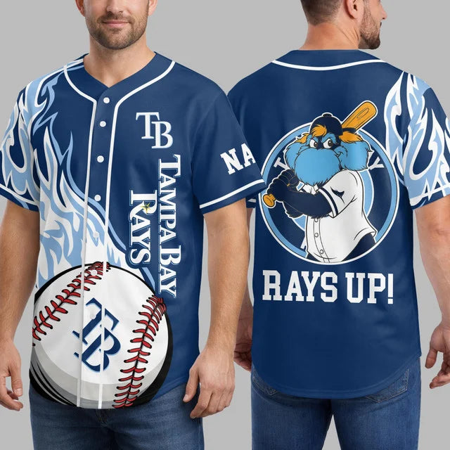 [FLASH SALE] NEW CUSTOMIZED MLB21 TBR TAMPA BAY RAYS BASEBALL JERSEY