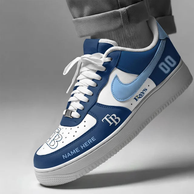 [FLASH SALE] NEW CUSTOMIZED MLB21 TBR TAMPA BAY RAYS AF1 SHOES