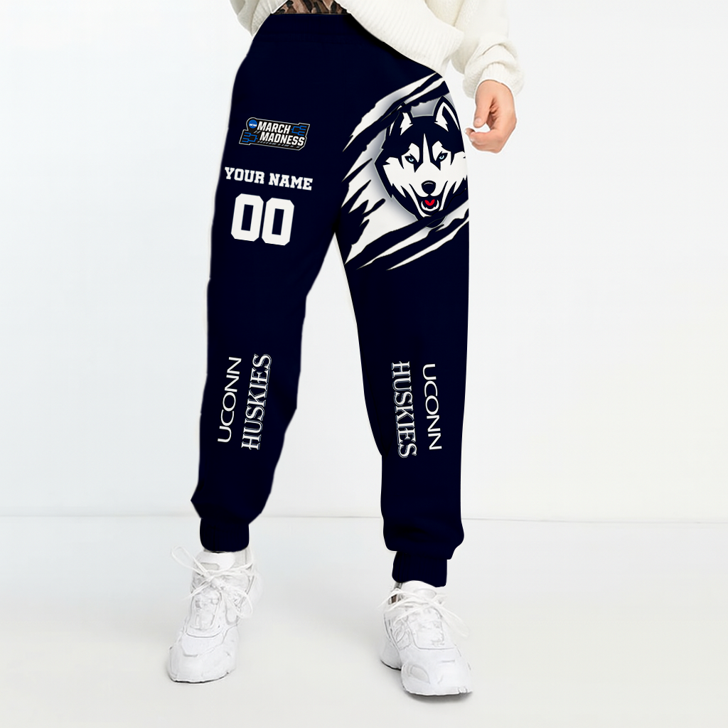 LIMITED EDITION - NEW CUSTOMIZED NCAA FBS21 UCH UCONN HUSKIES UNISEX LONG PANTS