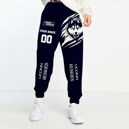 LIMITED EDITION - NEW CUSTOMIZED NCAA FBS21 UCH UCONN HUSKIES UNISEX LONG PANTS