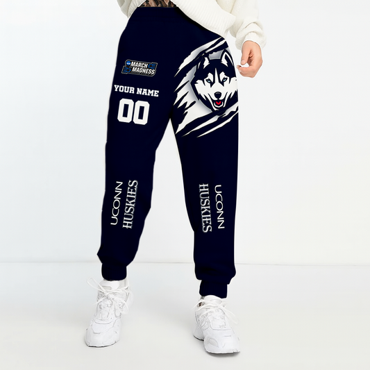 LIMITED EDITION - NEW CUSTOMIZED NCAA FBS21 UCH UCONN HUSKIES UNISEX LONG PANTS