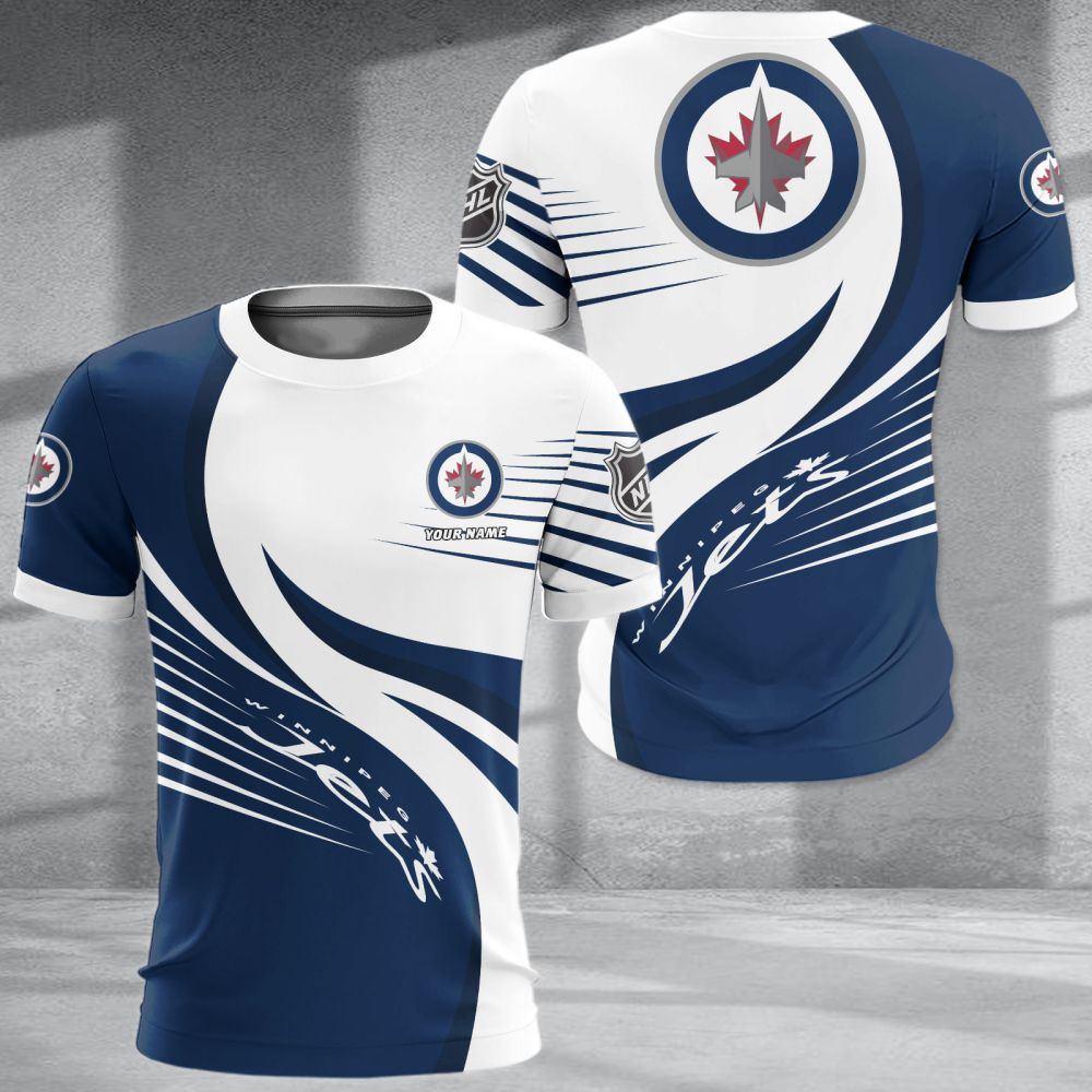 LIMITED EDITION - NEW CUSTOMIZED NHL21 WPJ WINNIPEG JETS POLO SHIRT & T-SHIRTS