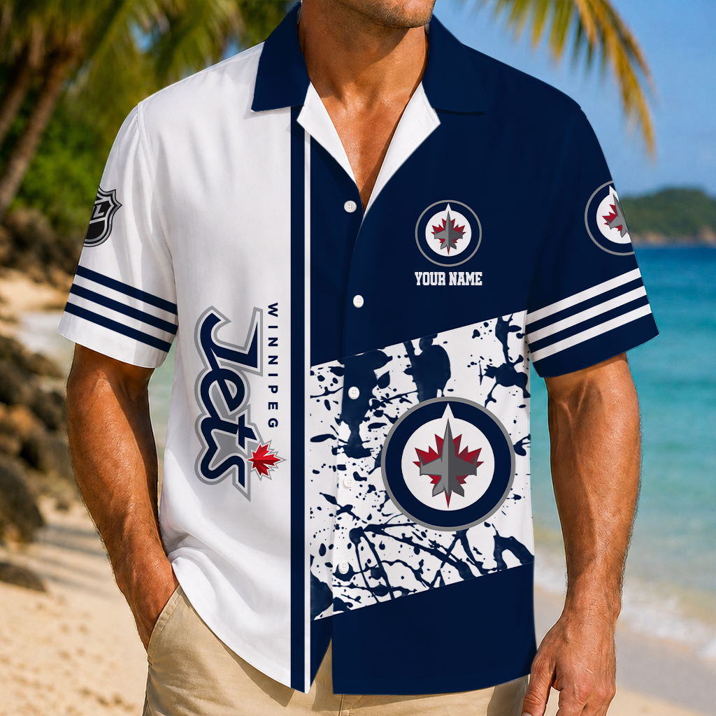 LIMITED EDITION - NEW CUSTOMIZED NHL21 WPJ WINNIPEG JETS UNISEX HAWAIIAN SHIRT