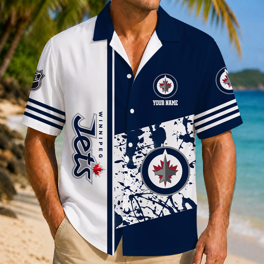 LIMITED EDITION - NEW CUSTOMIZED NHL21 WPJ WINNIPEG JETS UNISEX HAWAIIAN SHIRT
