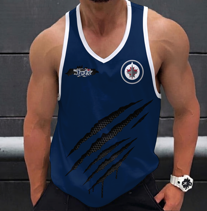 LIMITED EDITION - NEW CUSTOMIZED NHL21 WPJ WINNIPEG JETS UNISEX TANK TOP