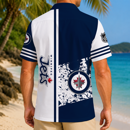 LIMITED EDITION - NEW CUSTOMIZED NHL21 WPJ WINNIPEG JETS UNISEX HAWAIIAN SHIRT