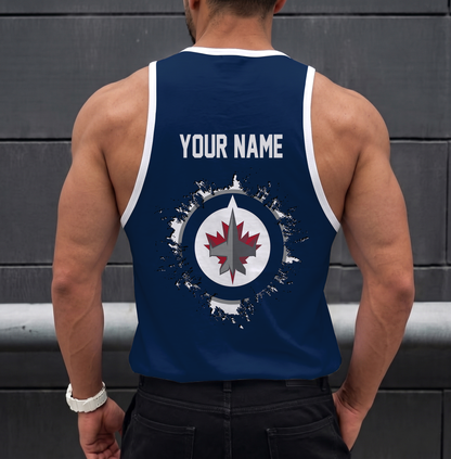 LIMITED EDITION - NEW CUSTOMIZED NHL21 WPJ WINNIPEG JETS UNISEX TANK TOP