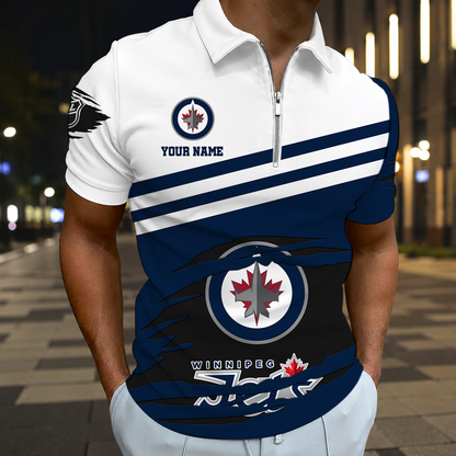 ELITE EDITION - NEW CUSTOMIZED NHL21 WPJ WINNIPEG JETS T-SHIRT, POLO SHIRT, ZIP POLO SHIRT, SWEATSHIRT, HOODIE & ZIP HOODIE