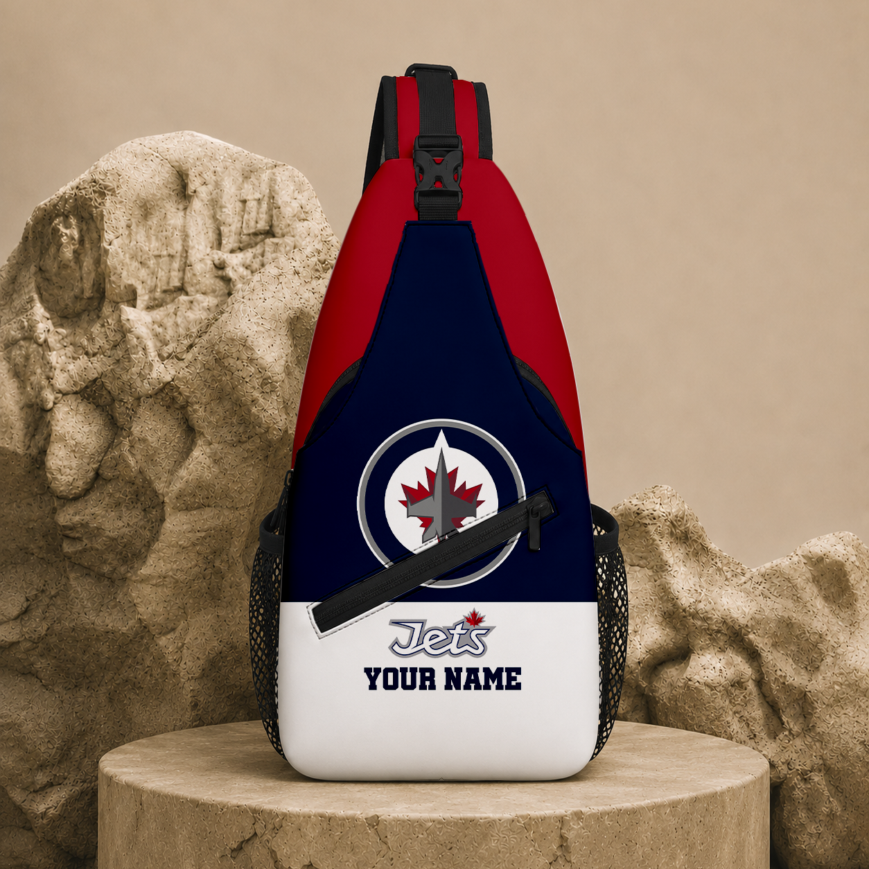 LIMITED EDITION - NEW CUSTOMIZED NHL21 WPJ WINNIPEG JETS SLING BAG