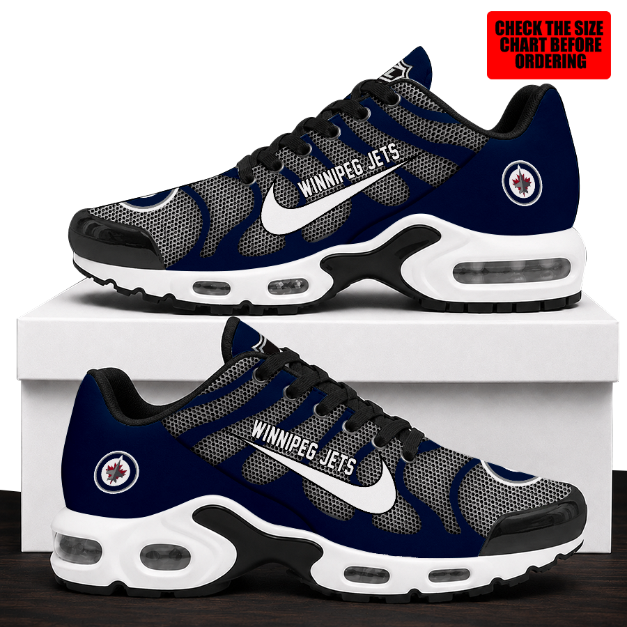 [SUPER SALE] NEW CUSTOMIZED NHL21 WPJ WINNIPEG JETS AIR MAX PLUS SNEAKERS