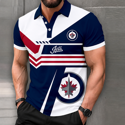 LIMITED EDITION - NEW CUSTOMIZED NHL21 WPJ WINNIPEG JETS POLO SHIRT, ZIP POLO SHIRT & T-SHIRTS