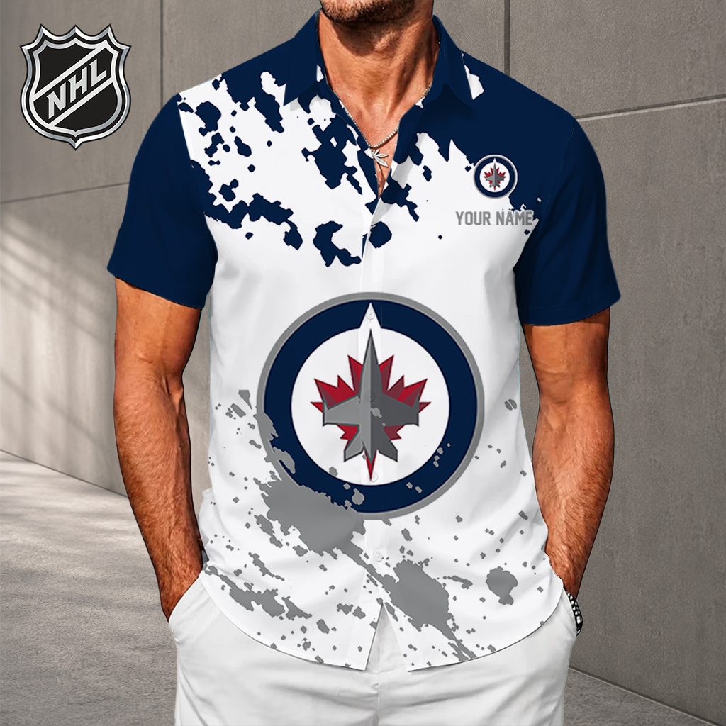 LIMITED EDITION - NEW CUSTOMIZED NHL21 WPJ WINNIPEG JETS UNISEX HAWAIIAN SHIRT