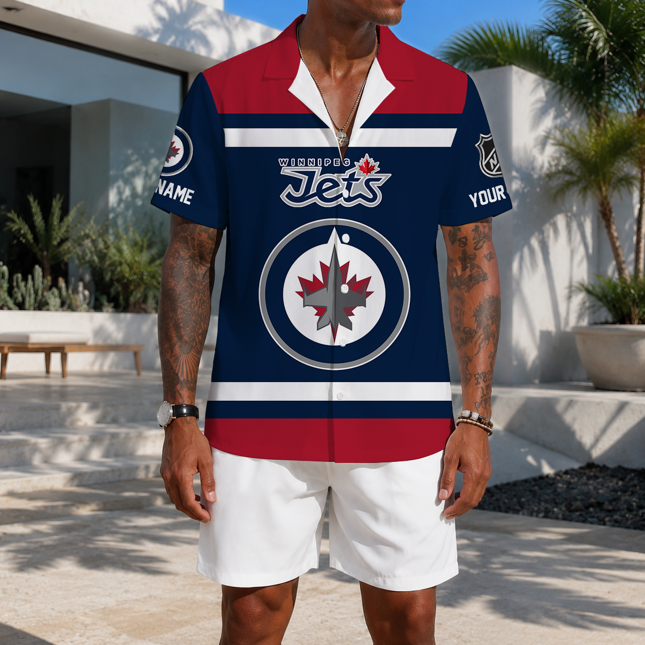 LIMITED EDITION - NEW CUSTOMIZED NHL21 WPJ WINNIPEG JETS UNISEX HAWAIIAN SHIRT