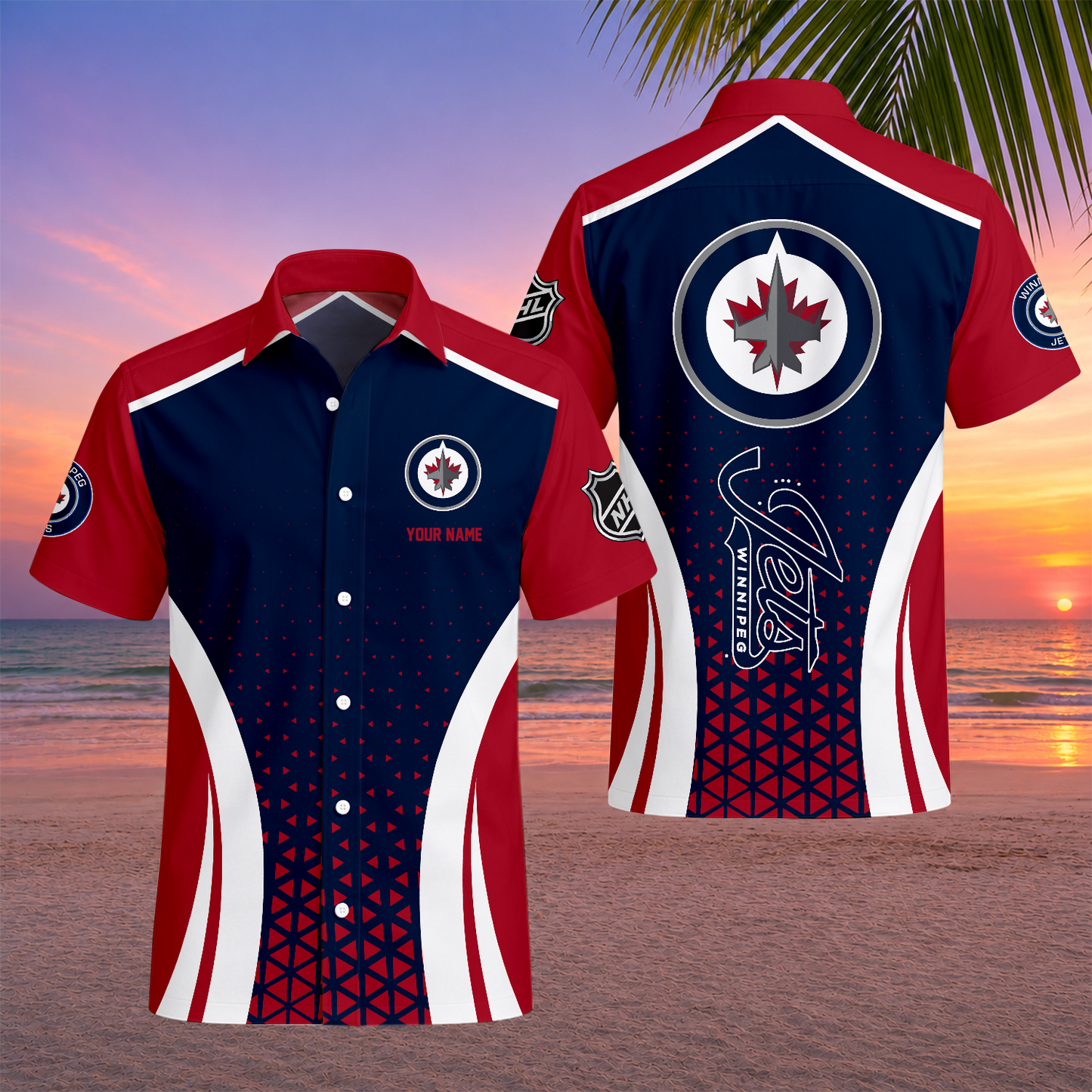 LIMITED EDITION - NEW CUSTOMIZED NHL21 WPJ WINNIPEG JETS UNISEX HAWAIIAN SHIRT