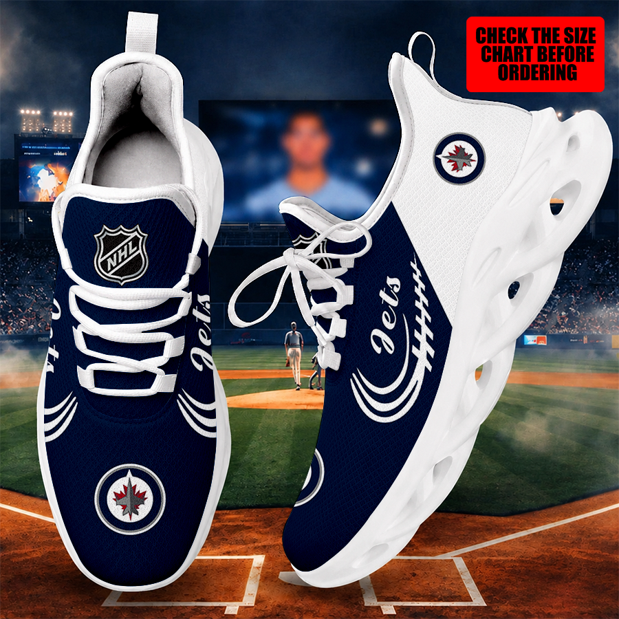 [SUPER SALE ] NEW CUSTOMIZED NHL21 WPJ WINNIPEG JETS MAX SOUL SHOES