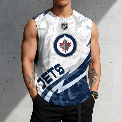LIMITED EDITION - NEW CUSTOMIZED NHL21 WPJ WINNIPEG JETS TANK TOP & GYM SHIRT